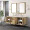 James Martin Vanities Laurent 72in Double Vanity, Light Natural Oak w/ 3 CM Arctic Fall Top 545-V72-LNO-3AF - alternate 4